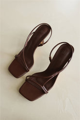 The Kitty Heels Brown PU