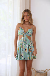 Lighter Szn Mini Dress Sage