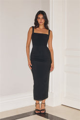 Simply Better Mesh Maxi Dress Black