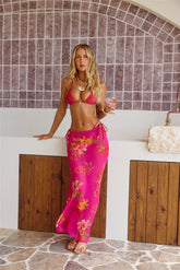 Soft Island Dreams Maxi Skirt Pink