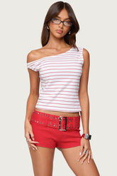Keryn Striped Off Shoulder Top