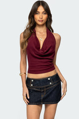 Kia Cowl Neck Knit Top