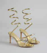 Golden Hour Spiral Stiletto Heels
