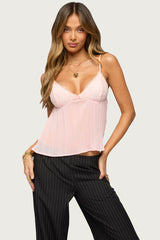 Rhian Lacey Pleated Babydoll Top