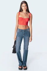 Teagen Mesh Corset Top