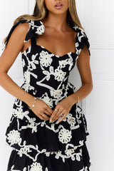 Featherlight Beauty Maxi Dress Black