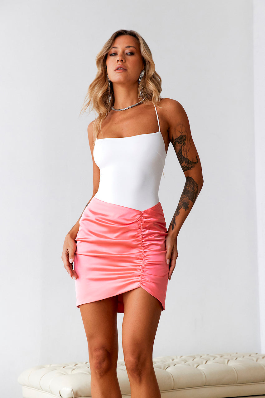 HELLO MOLLY Keep It Mini Skirt Pink