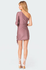 Nash One Shoulder Ruffle Mini Dress