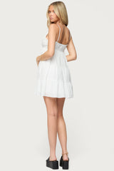 Bianca Ruffle Tiered Babydoll Dress