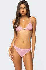 Darcie Sheer Lace Triangle Bralette