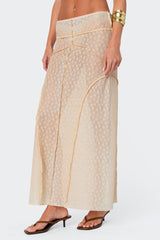 Inside Out Sheer Lace Maxi Skirt