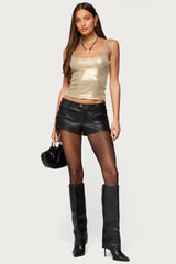 Laidie Metallic Tank Top