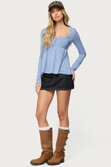 Lilla Henley Babydoll Top