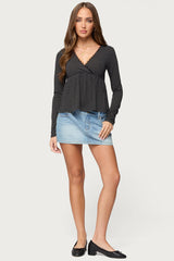 Kenzie Long Sleeve Babydoll Top