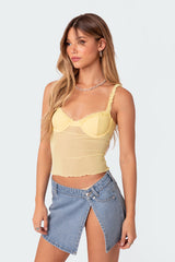 Mercy Sheer Mesh Bra Top