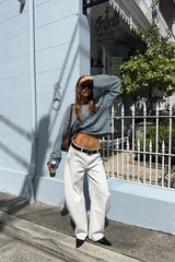 Bloom Long Sleeve Top Chocolate Stripe